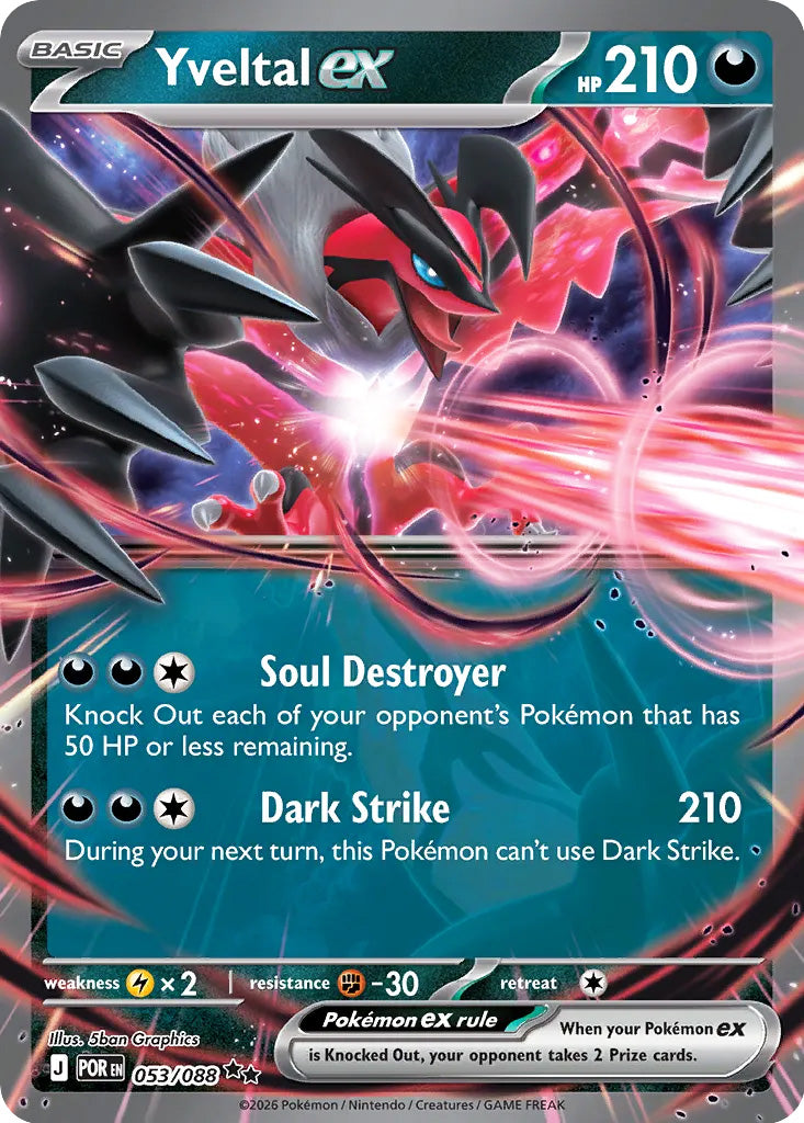 0053 Yveltal ex Double Rare Perfect Order