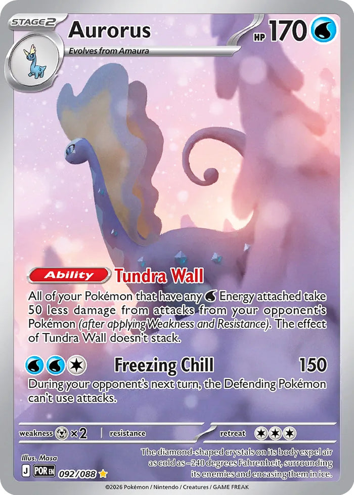 0092 Aurorus Illustration Rare Perfect Order