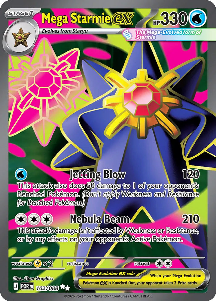 Mega Starmie ex Ultra Rare #102