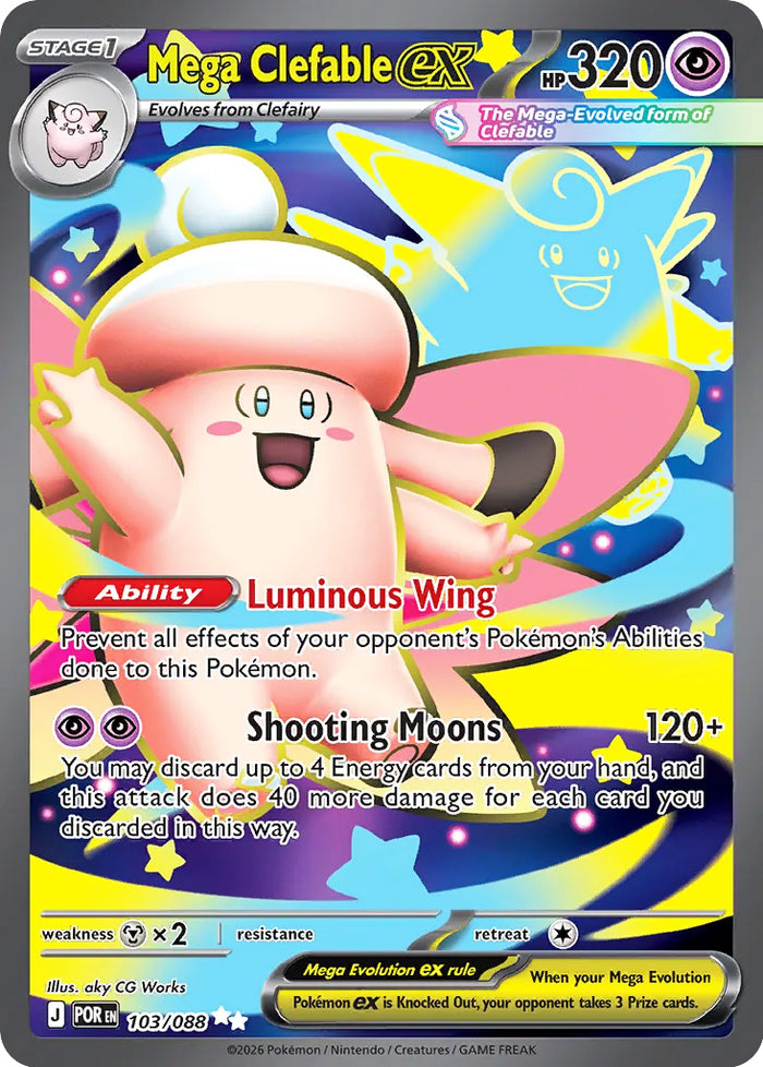 Mega Clefable ex Ultra Rare #103