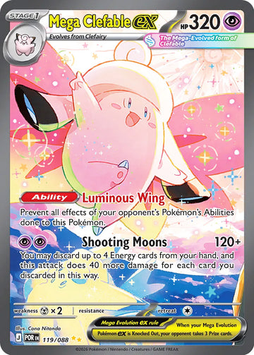 Mega Clefable ex #119 Special Illustration Rare