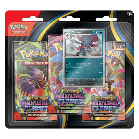 Phantasmal Flames 3 Pack Blister Weavile