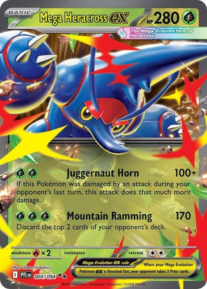 0004 Mega Heracross ex Double Rare Phantasmal Flames