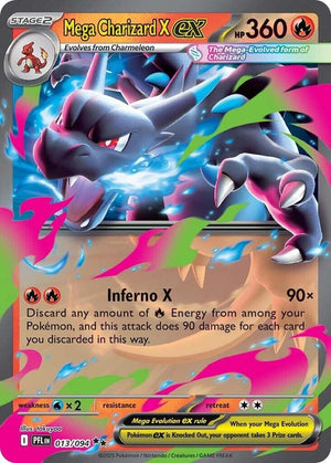 0013 Mega Charizard X ex Double Rare Phantasmal Flames