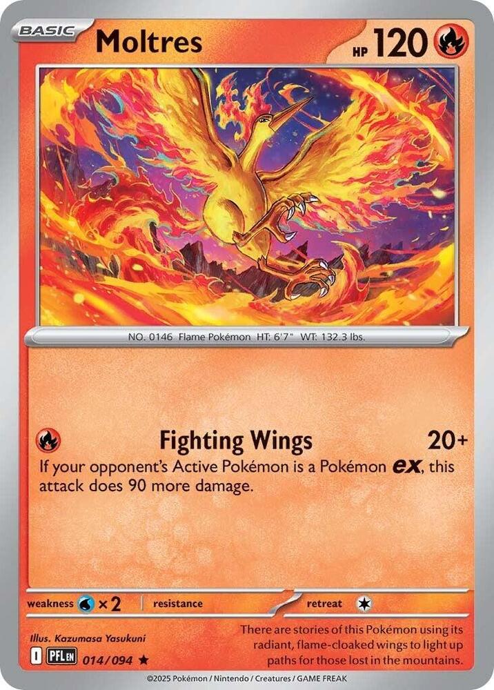 Moltres Phantasmal Flames Rare #014