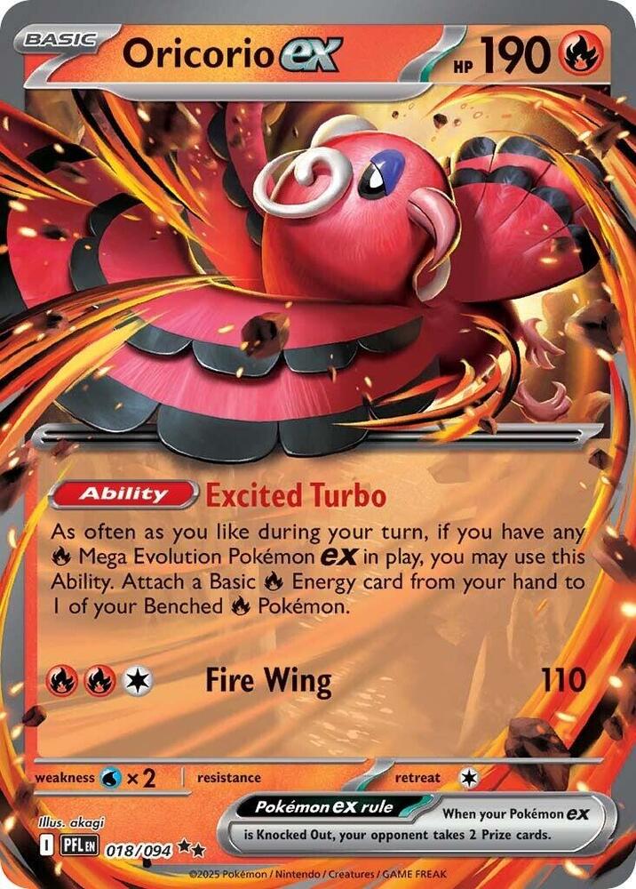 Oricorio ex Phantasmal Flames Double Rare #018