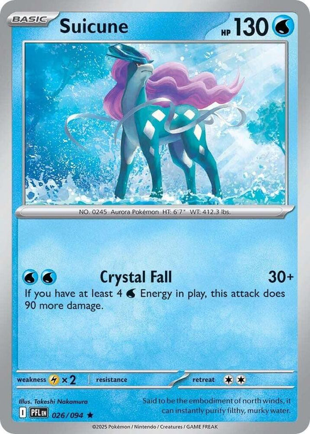 Suicune Phantasmal Flames Rare #026