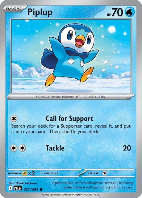 Piplup Phantasmal Flames Common #027