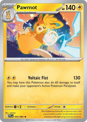 0034 Pawmot Rare Phantasmal Flames