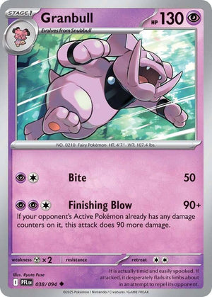 0038 Granbull Uncommon Phantasmal Flames