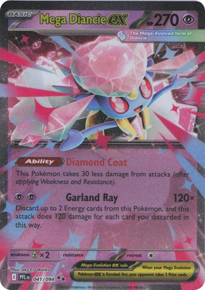 0041 Mega Diancie ex Double Rare Phantasmal Flames