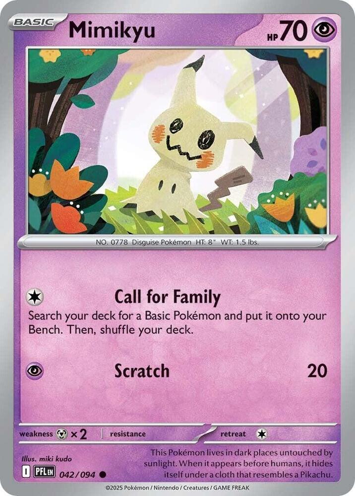 Mimikyu Phantasmal Flames Common #042