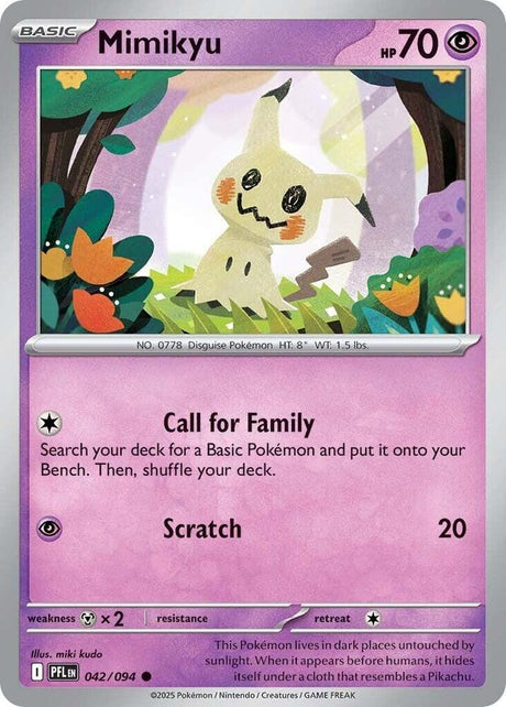 Mimikyu Phantasmal Flames Common #042