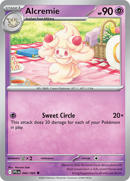 Alcremie #044/094 Uncommon - Phantasmal Flames Pokemon card