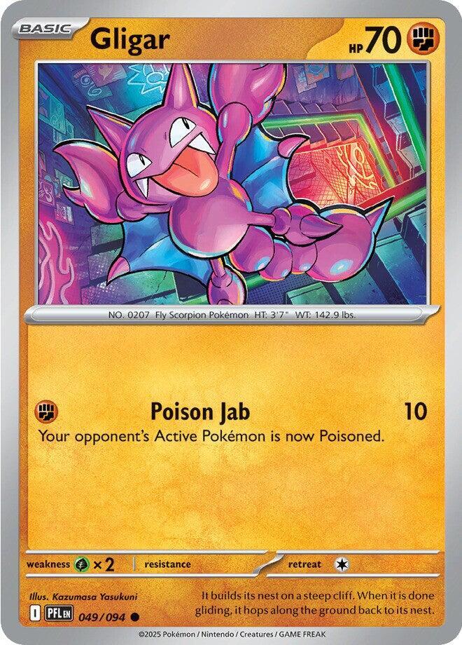 Gligar #049/094 Common - Phantasmal Flames Pokemon card