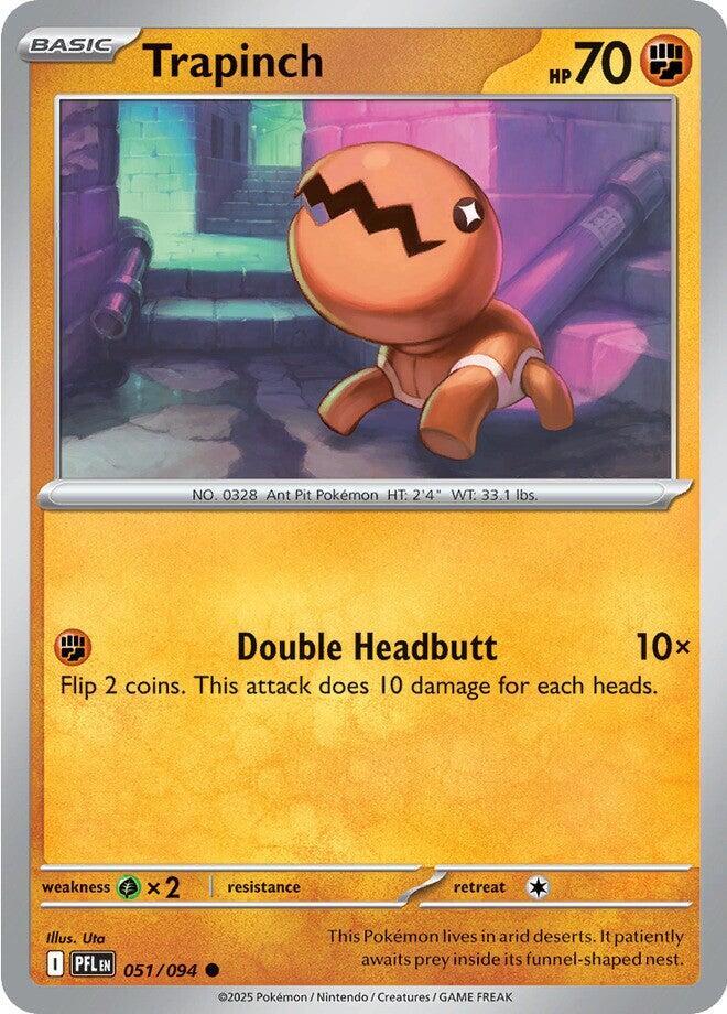 Trapinch #051/094 Common - Phantasmal Flames Pokemon card