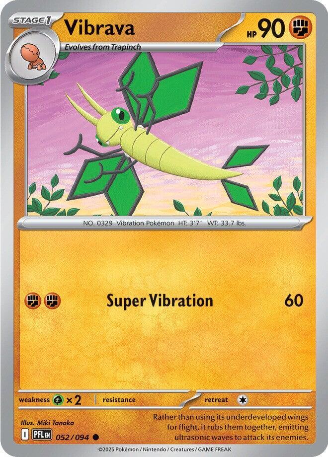 Vibrava #052/094 Common - Phantasmal Flames Pokemon card