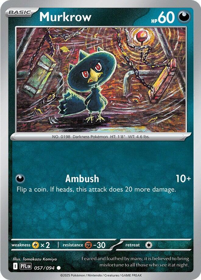 Murkrow #057/094 Common - Phantasmal Flames Pokemon card