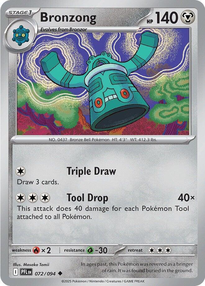 Bronzong #072/094 Uncommon - Phantasmal Flames Pokemon card
