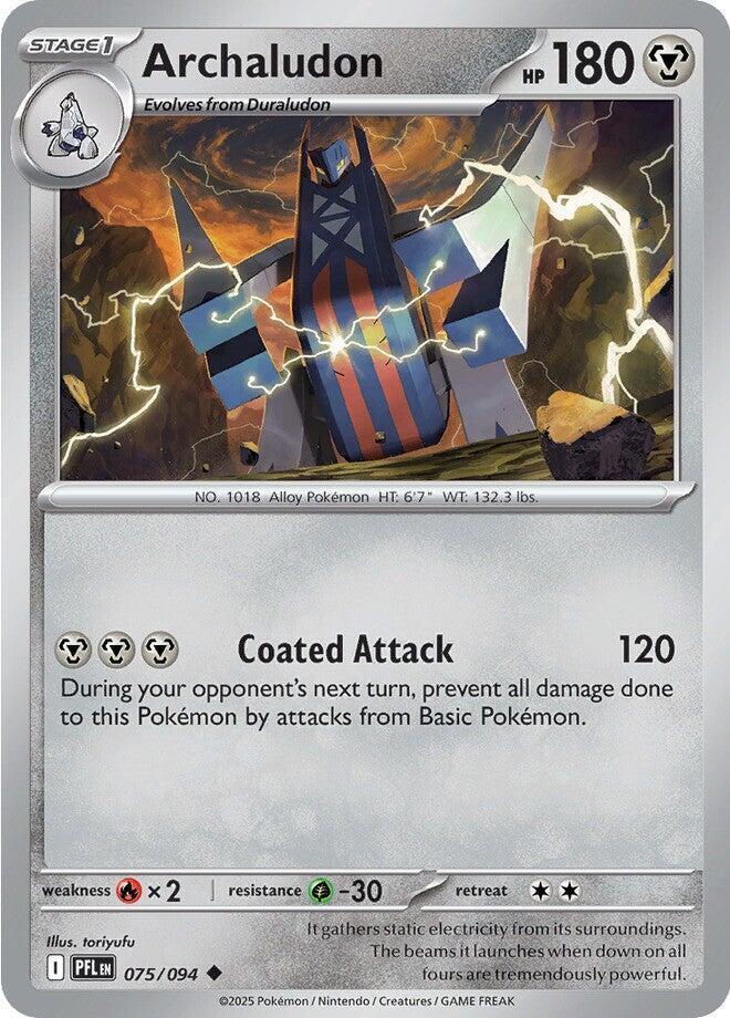 Archaludon #075/094 Uncommon - Phantasmal Flames Pokemon card