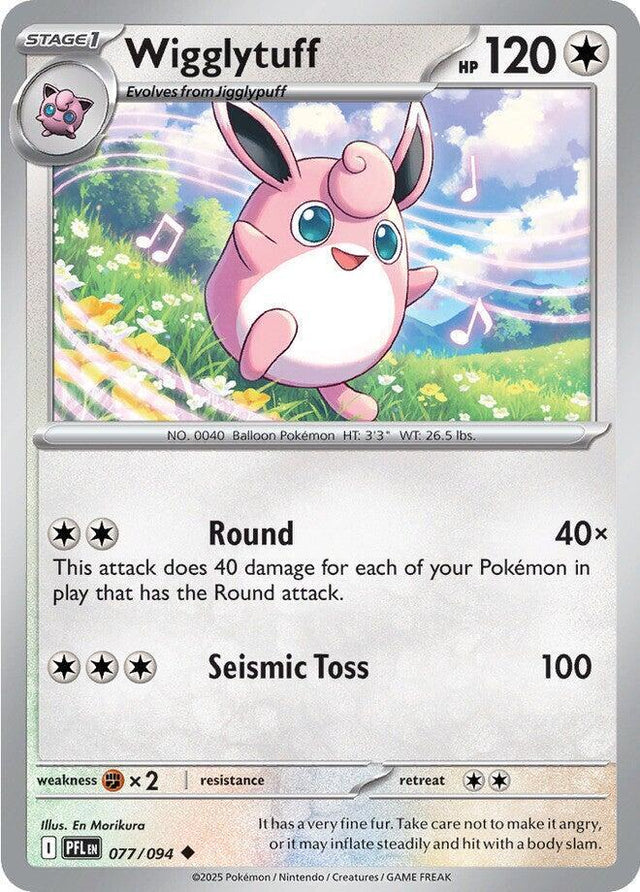 Wigglytuff Phantasmal Flames Uncommon #077