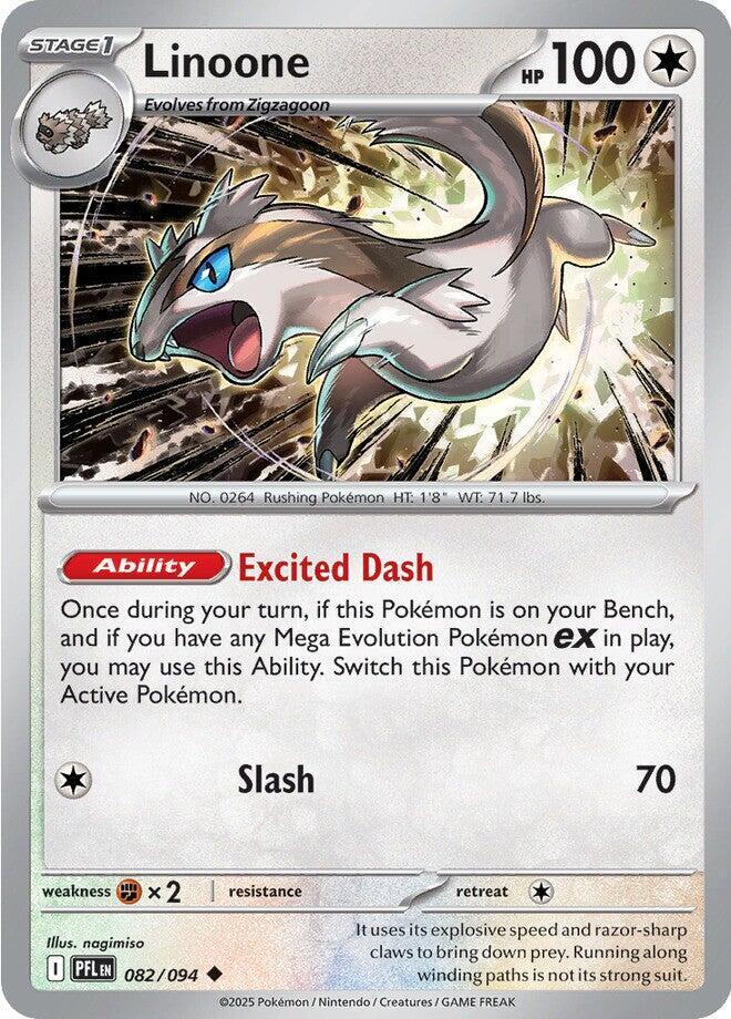 Linoone #082/094 Uncommon - Phantasmal Flames Pokemon card