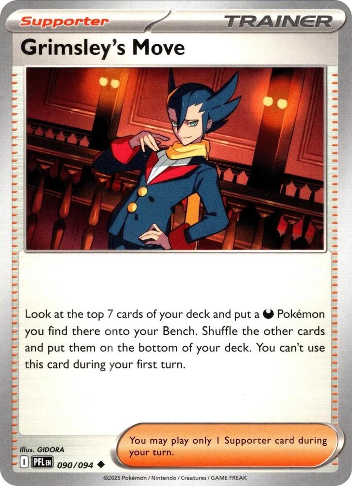 Grimsley's Move Phantasmal Flames Uncommon #090