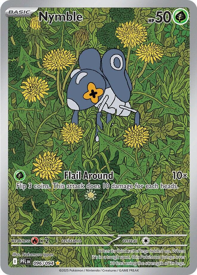 Nymble #096/094 Illustration Rare - Phantasmal Flames Pokemon card