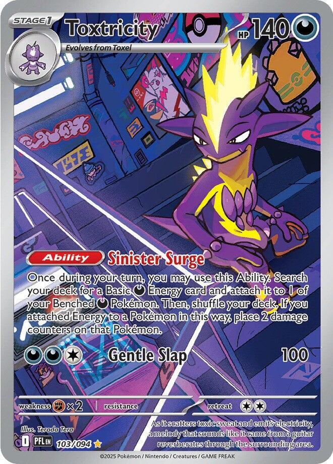 Toxtricity #103/094 Illustration Rare - Phantasmal Flames Pokemon card