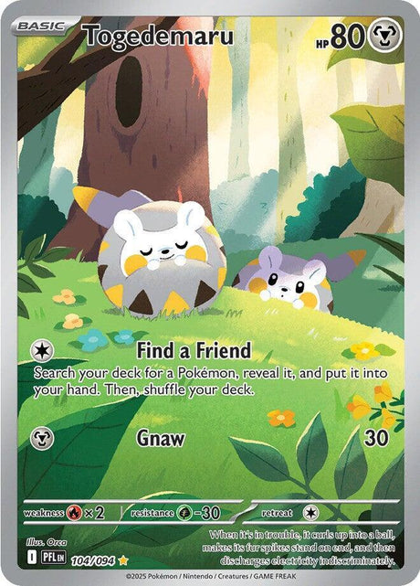 Togedemaru Phantasmal Flames Illustration Rare #104