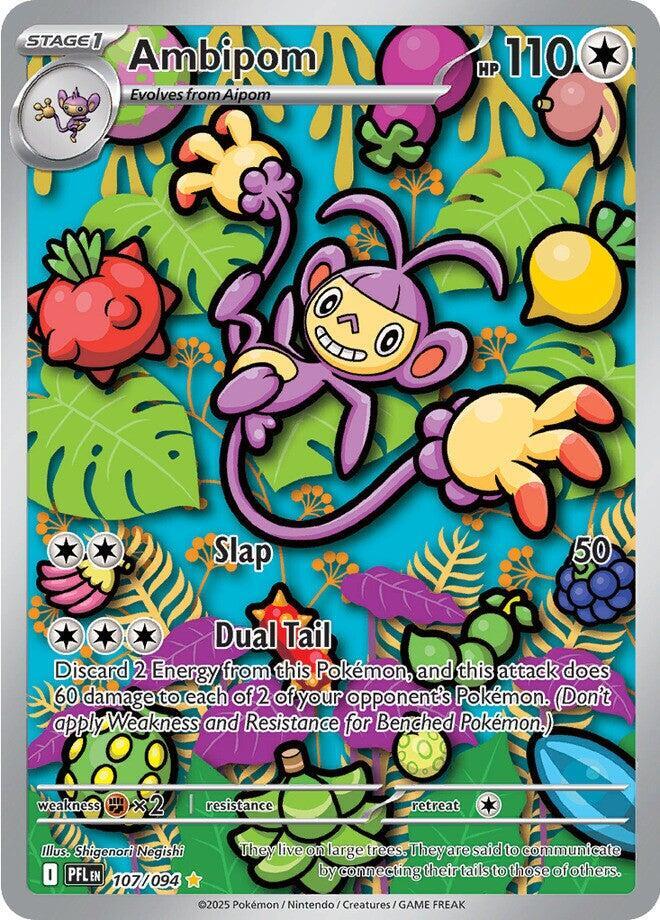 Ambipom #107/094 Illustration Rare - Phantasmal Flames Pokemon card