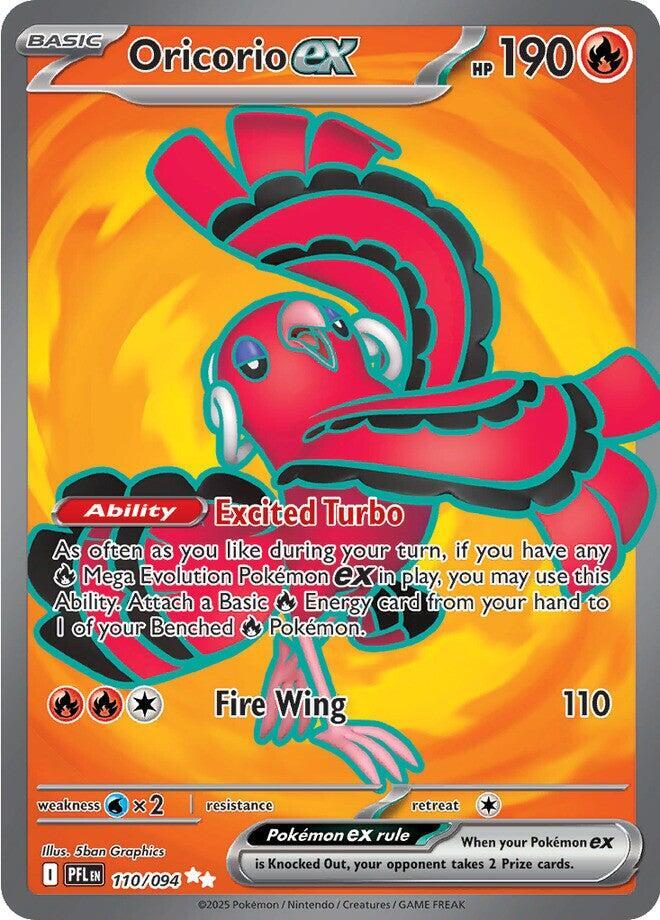 Oricorio ex #110/094 Ultra Rare - Phantasmal Flames Pokemon card