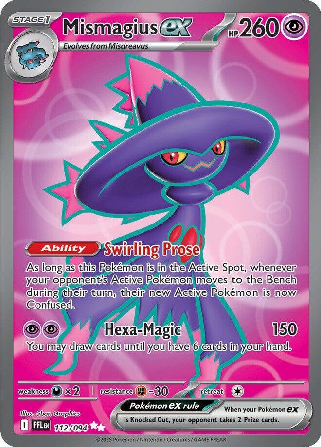 Mismagius ex #112/094 Ultra Rare - Phantasmal Flames Pokemon card