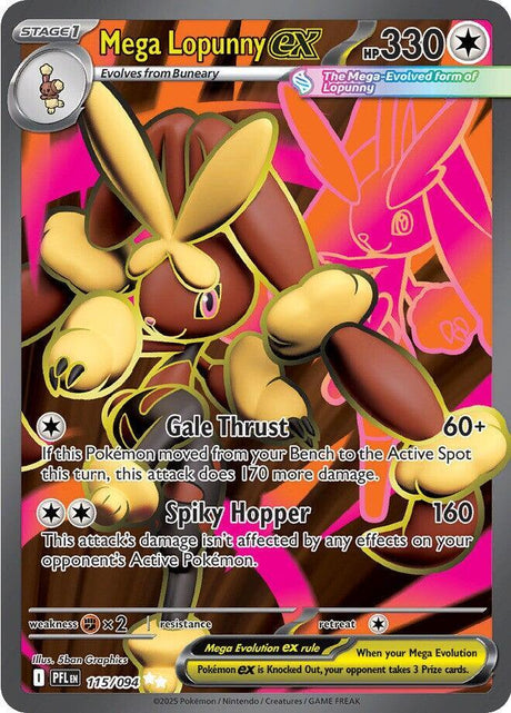 Mega Lopunny ex Phantasmal Flames Ultra Rare #115