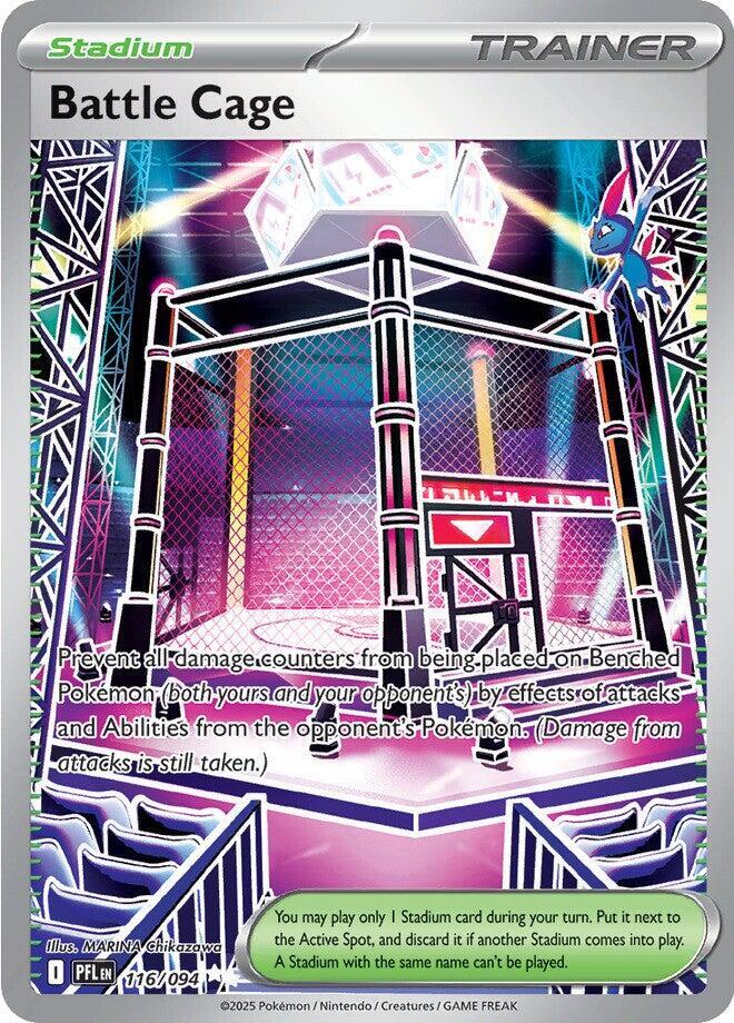 Battle Cage #116/094 Ultra Rare - Phantasmal Flames Pokemon card