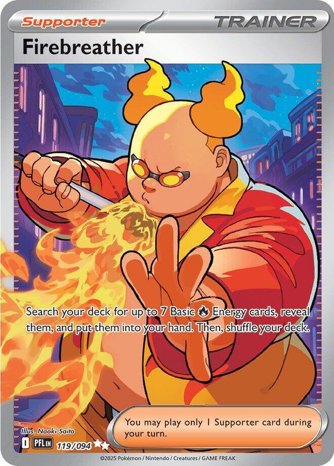 Firebreather #119/094 Ultra Rare - Phantasmal Flames Pokemon card