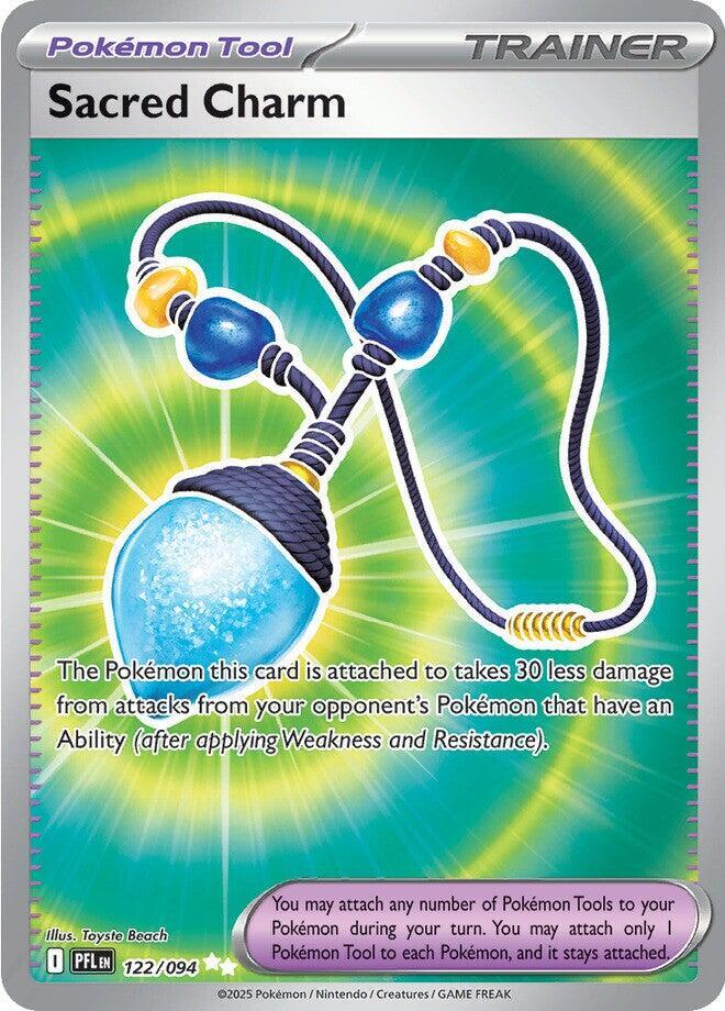 Sacred Charm #122/094 Ultra Rare - Phantasmal Flames Pokemon card