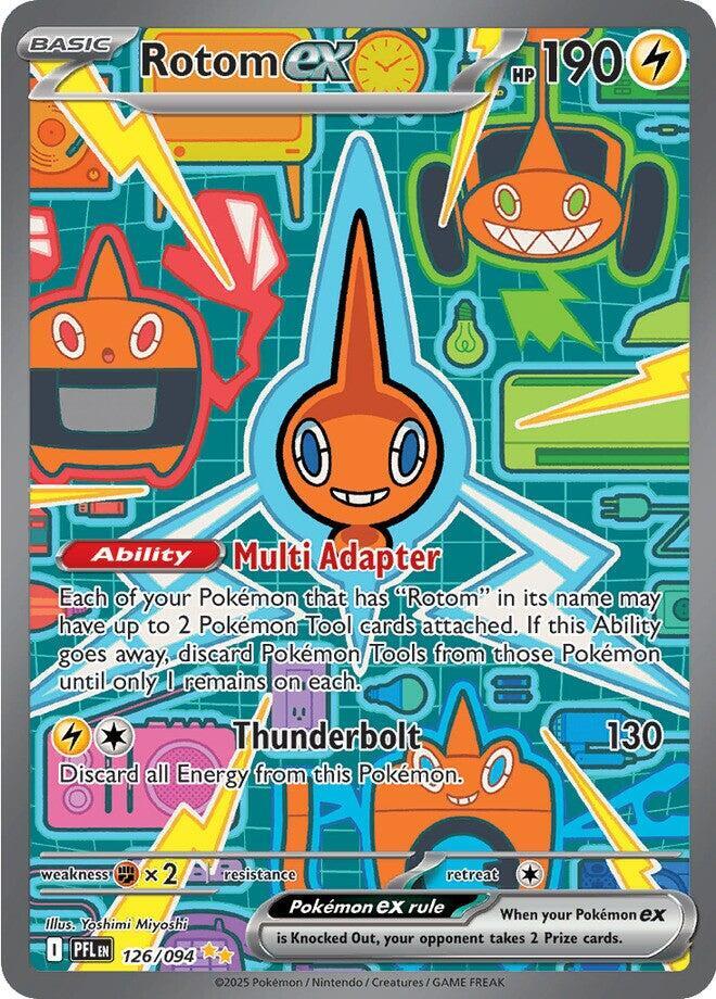 Rotom ex #126/094 Special Illustration Rare - Phantasmal Flames Pokemon card