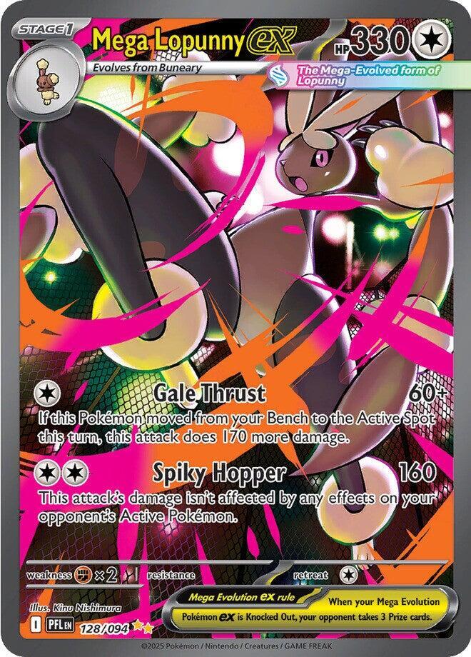 Mega Lopunny ex #128/094 Special Illustration Rare - Phantasmal Flames Pokemon card