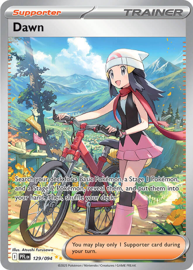 Dawn #129/094 Special Illustration Rare - Phantasmal Flames Pokemon card