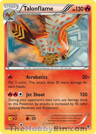 Talonflame Phantom Forces Rare #10/119