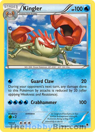 Kingler #14/119 Uncommon - Phantom Forces Pokemon card