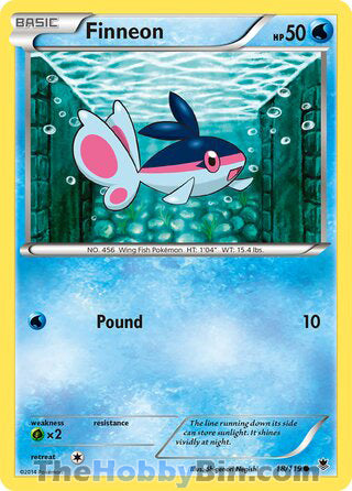 Finneon #18/119 Common - Phantom Forces Pokemon card