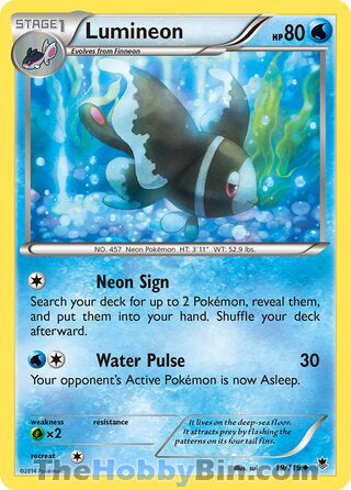 Lumineon #19/119 Uncommon - Phantom Forces Pokemon card