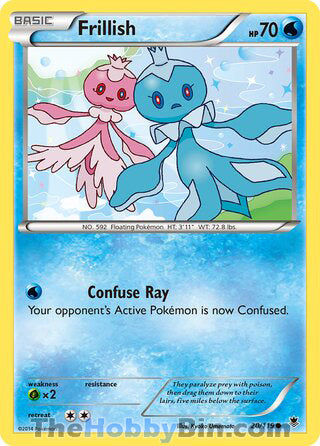 Frillish #20/119 Common - Phantom Forces Pokemon card