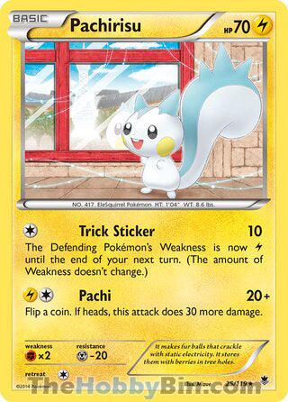 Pachirisu Phantom Forces Rare #25/119