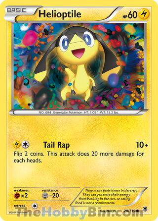 Helioptile #28/119 Common - Phantom Forces Pokemon card