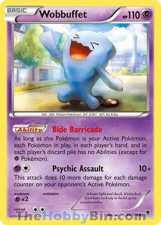 Wobbuffet Phantom Forces Uncommon #36/119