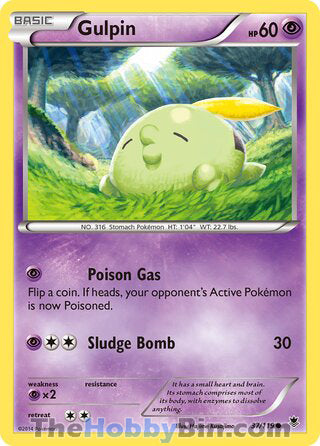Gulpin #37/119 Common - Phantom Forces Pokemon card