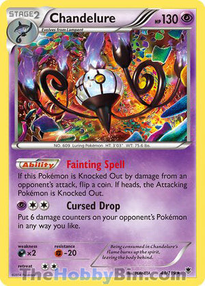 0043 Chandelure Holo Rare Phantom Forces